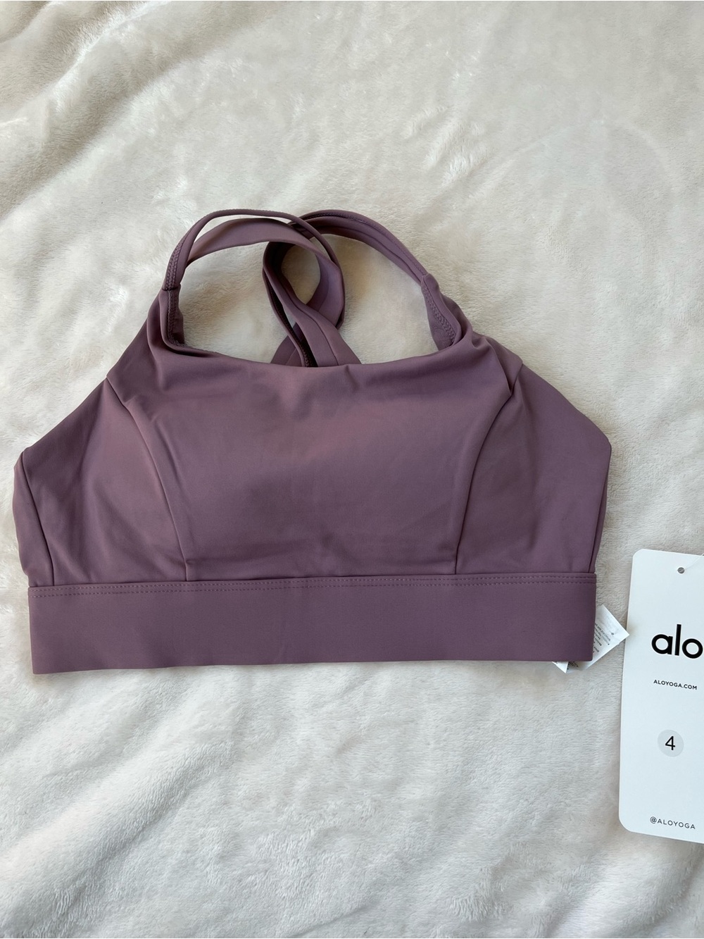 Alo yoga high Support Mauve Sports Bra